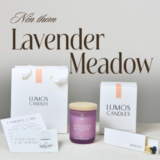 Nến Thơm Quà Tặng Cao Cấp Hương LAVENDER Dễ Chịu [Kèm Túi Thiệp] An Toàn Lành TÍnh