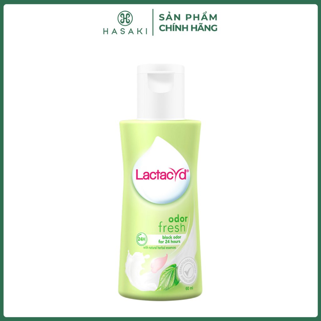 Dung Dịch Vệ Sinh Phụ Nữ Lactacyd Ngăn Mùi 24H 60ml Hasaki Chính Hãng