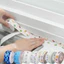 Combo 2 Cuộn băng keo dán viền Toilet, Bồn rửa bát, Bếp ga hoa văn chống thấm nước 3.2m