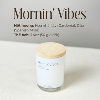 Nến Thơm Quà Tặng Cao Cấp Mornin'Vibes Hương Hoa Thơm Dịu Dàng LUMOS CANDLES [Kèm Túi Thiệp] Cho Phòng Vừa Và Nhỏ