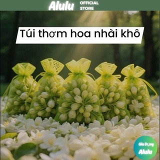 Túi Thơm Hoa Nhài Khô Tự Nhiên Hương Dịu Nhẹ, Khử Mùi Ẩm Mốc Tủ, Phòng, Xe Hơi Giúp Thư Giãn Tinh Thần