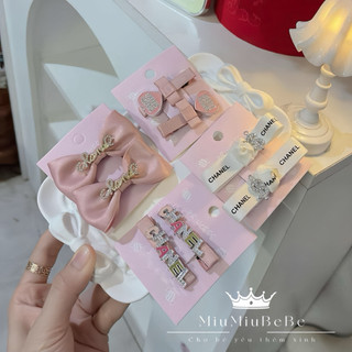 Set kẹp phối đá Chà Neo siêu xinh cho bé