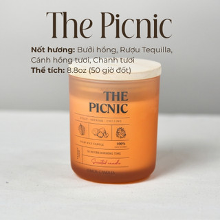 Nến Thơm Quà Tặng Cao Cấp The Picnic Hương Trái Cây Mùa Hè [Kèm Túi Thiệp] Cho Phòng Vừa Và Nhỏ