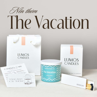 Nến Thơm Quà Tặng Cao Cấp The Vacation Hương Socola Bạc Hà [Kèm Túi Thiệp] Cho Phòng Vừa Và Nhỏ