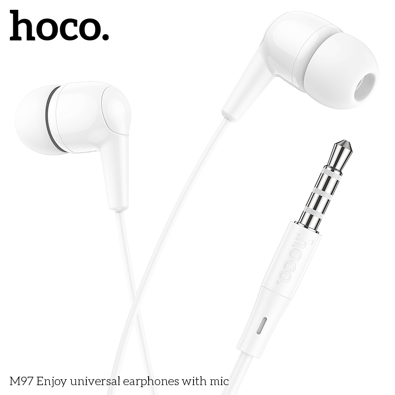 Tai Nghe Dây 3.5mm M97 – Âm Thanh Rõ, Mic Đàm Thoại, Dùng Cho Điện Thoại & Máy Tính