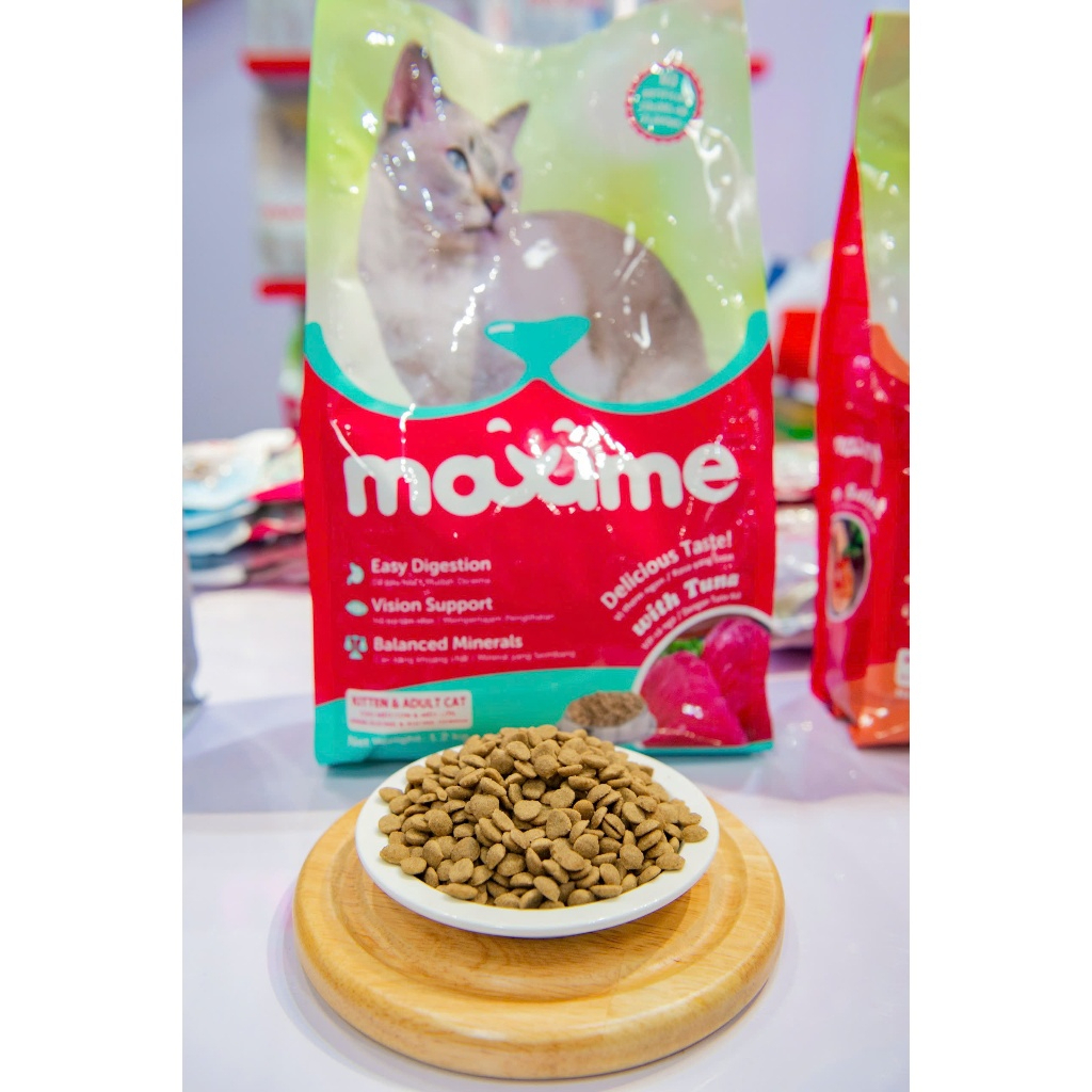 Hạt Cho Mèo MAXIME Vị Cá Ngừ Và Cá Hồi Cho Mọi Lứa Tuổi Gói 1.2kg
