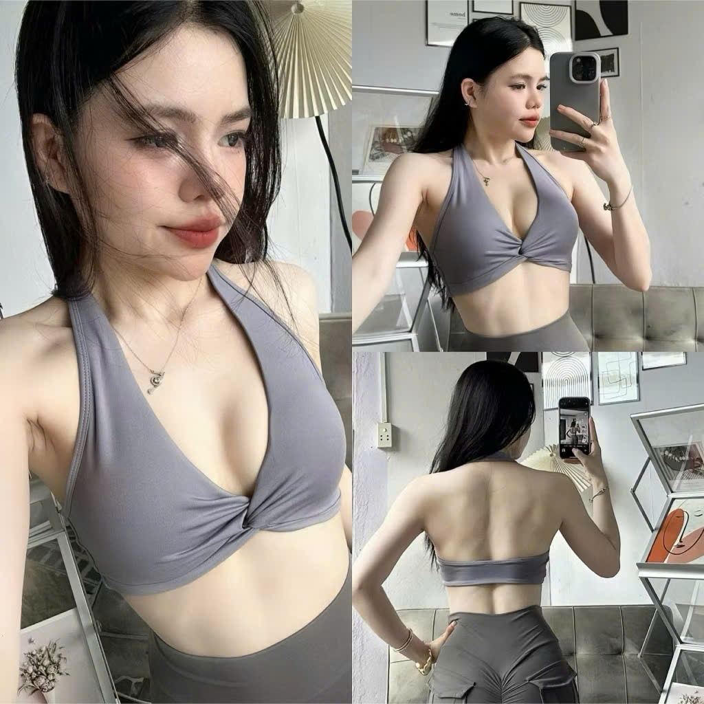 Áo Bra Xoắn Ngực Tập Gym-Yoga-Aerobic HOTHISPORT