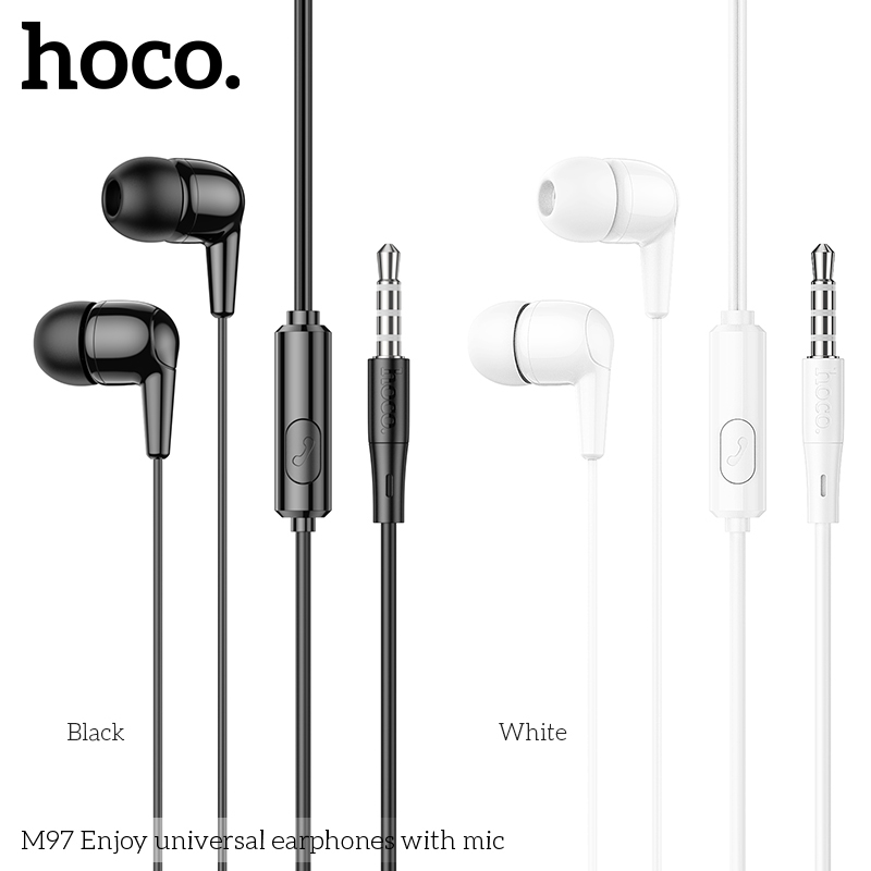 Tai Nghe Dây 3.5mm M97 – Âm Thanh Rõ, Mic Đàm Thoại, Dùng Cho Điện Thoại & Máy Tính