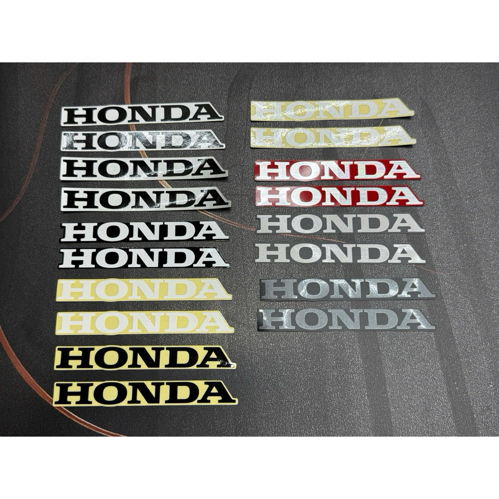Tem Honda dán bửng trong ,yếm các dòng xe Wave,Future,Airblade…kích thước 1,5*11cm hàng Zin hãng(Giá cặp 2 bên)