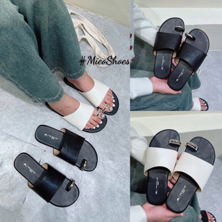Dép Xỏ Ngón Bạc Ngang Hàng Nhập QC Fullbox Mieo Shoes D3050 D3051
