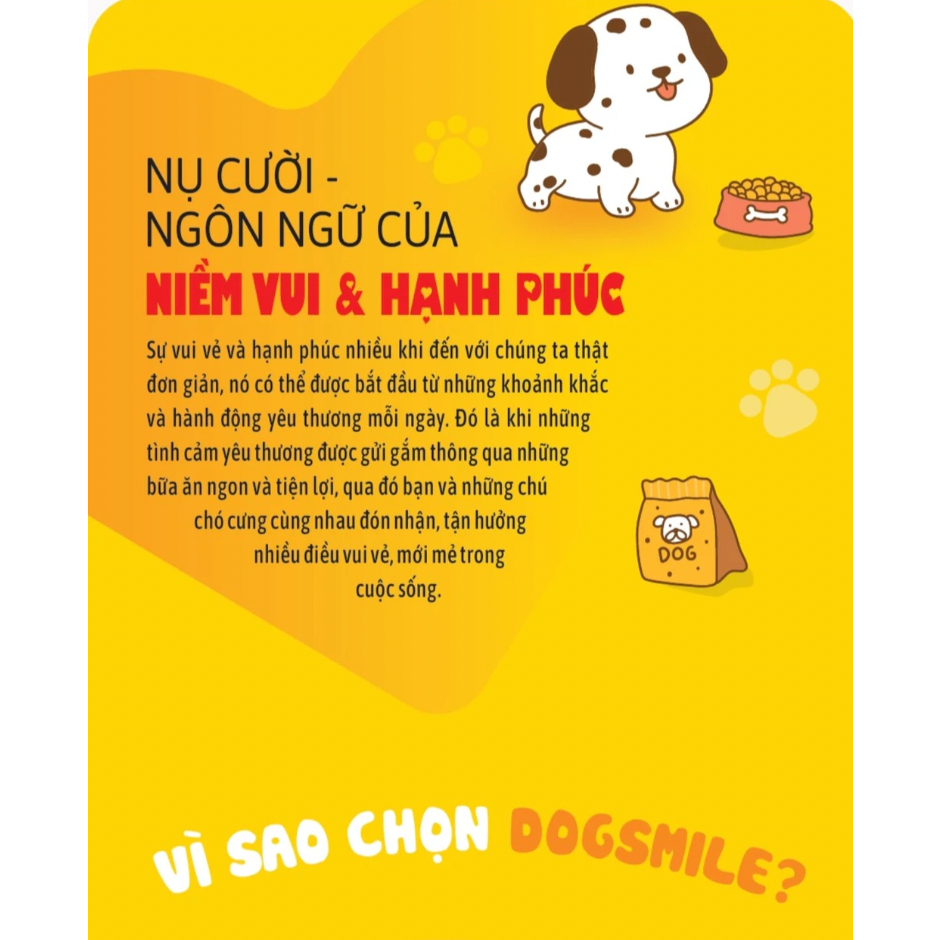 Thức Ăn Hạt Cho Chó Con DogSmile Vị Gà&Sữa Gói 500g Hỗ Trợ Trí Não Và Xương Răng Chắc Khỏe