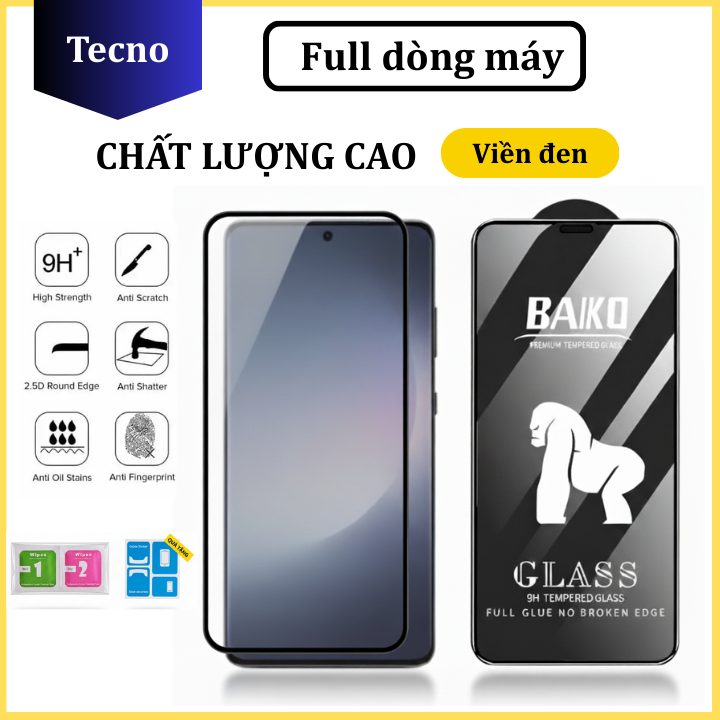 Cường lực Tecno Spark Go Spark 9 Pro 8C 10 10Pro 20 20C 20Pro 30 30C 30Pro Camon 20