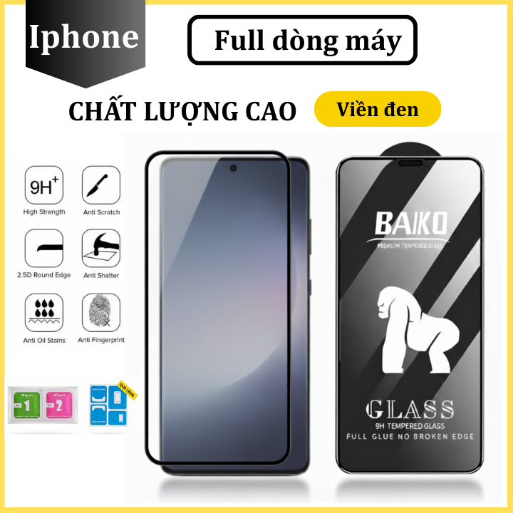 Cường lực iphone 16promax 16pro 15promax 14promax 14pro 13promax 13pro 12promax 12pro 11promax 11pro 11 X XS XSmax 7 8