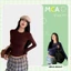 Aó Thun Nữ Trơn Tay Dài Cổ Tròn MCA Ôm Body Phong Cách Đơn Giản A51461