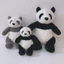Gấu Thú Bông Gấu Trúc Panda Đen Xám Ú Lông Tầng Quà Tặng Độc Đáo Lông Xù Siêu Mềm Mịn Siêu Dễ Thương