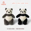 Gấu Thú Bông Gấu Trúc Panda Đen Xám Ú Lông Tầng Quà Tặng Độc Đáo Lông Xù Siêu Mềm Mịn Siêu Dễ Thương