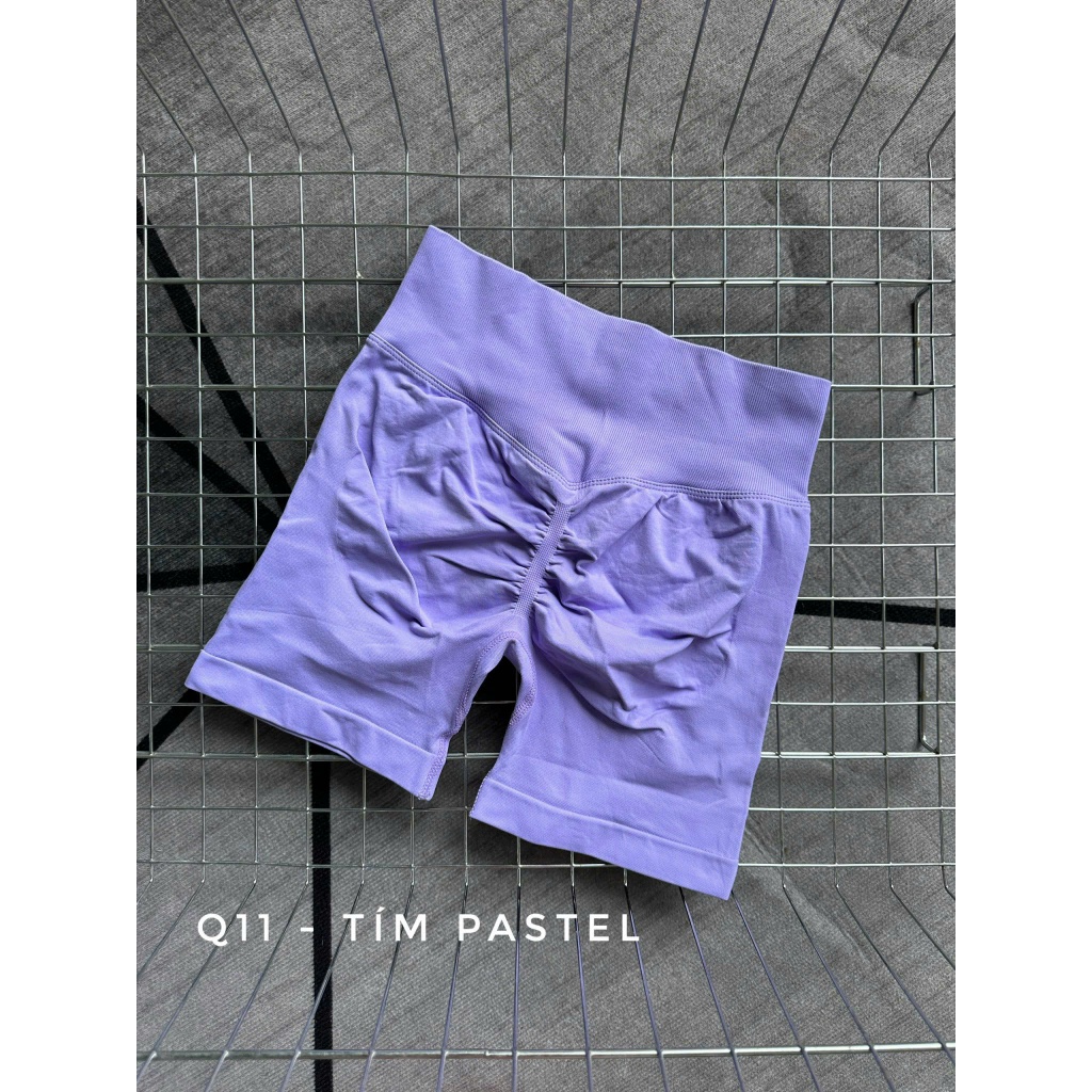 New 2024 Quần Đùi Chất Dệt Cạp Ngang Q11 Nữ Nâng Mông Co Giãn Tập - Gym - Yoga - Aerobic HOTHISPORT
