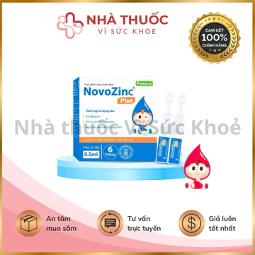 ✅[Chính Hãng] Kẽm Novozinc Plus hộp 20 tép bổ sung kẽm hữu cơ cho bé biếng ăn, hỗ trợ tăng đề kháng, thơm ngon