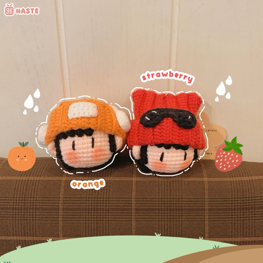 Móc Khoá Len Cô Bé Mùa Đông Unisex Đội Nón Handmade Dễ Thương