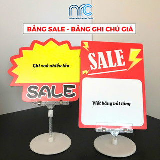 Combo 2 Bảng giá, Bảng đồng giá, Bảng giá tự ghi viết xoá nhiều lần bằng bút lông cho các cửa hàng tiện lợi