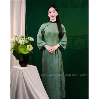 Áo dài tơ tằm mẫu mới về đủ màu tha hồ cho các nàng lựa .Mặc là yêu nhìn là mê