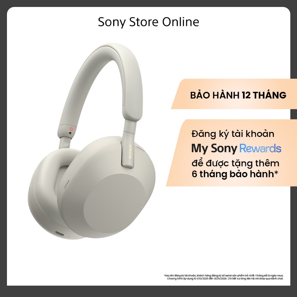 Tai nghe Sony không dây chống ồn WH-1000XM5