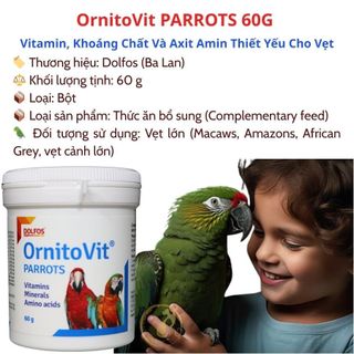 OrnitoVit PARROTS – Vitamin, Khoáng Chất Và Axit Amin Thiết Yếu Cho Vẹt