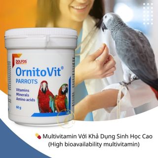 OrnitoVit PARROTS – Vitamin, Khoáng Chất Và Axit Amin Thiết Yếu Cho Vẹt