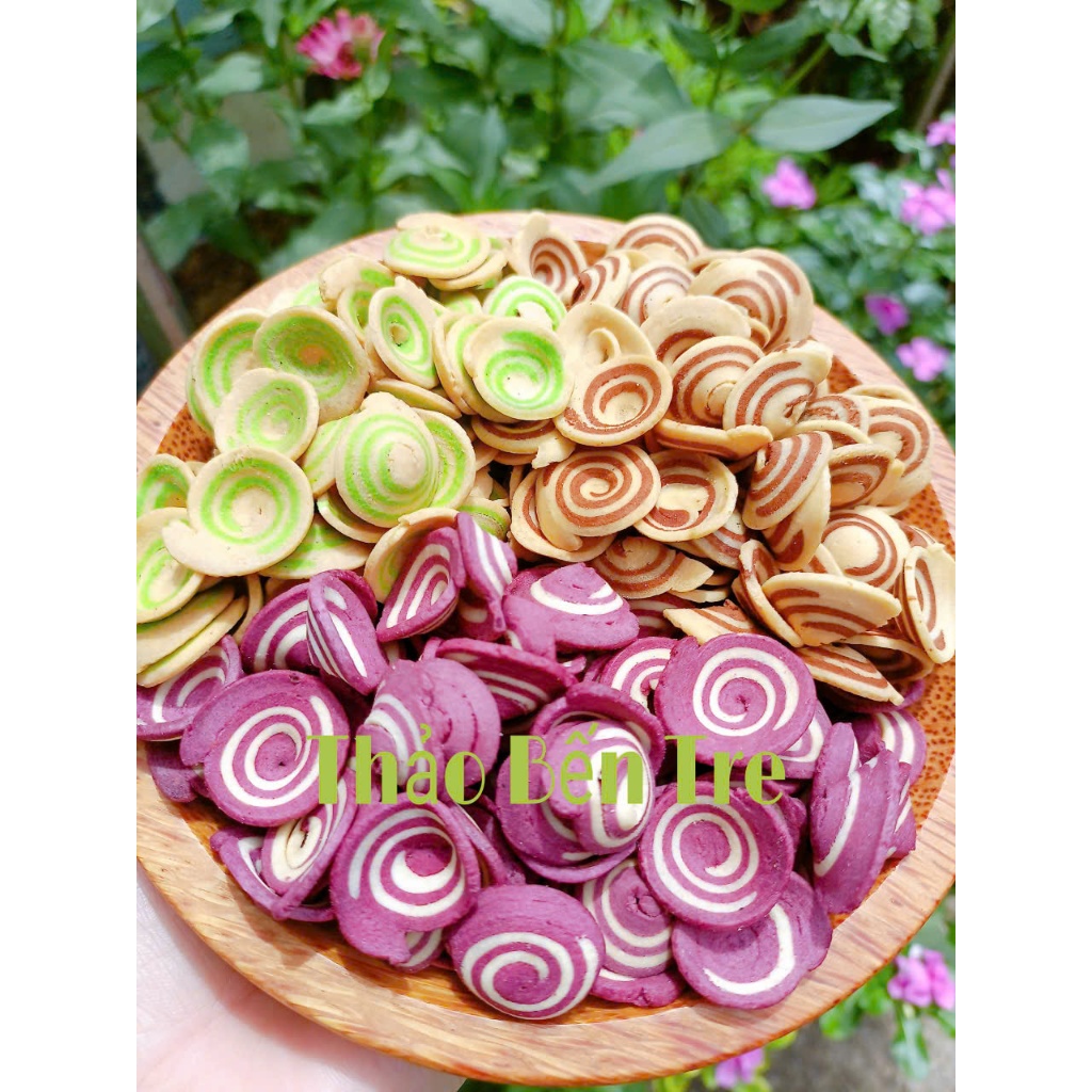 Bánh Tai Nhí Cốt Dừa 3 Vị ( trà xanh-truyền thống-khoai môn)
