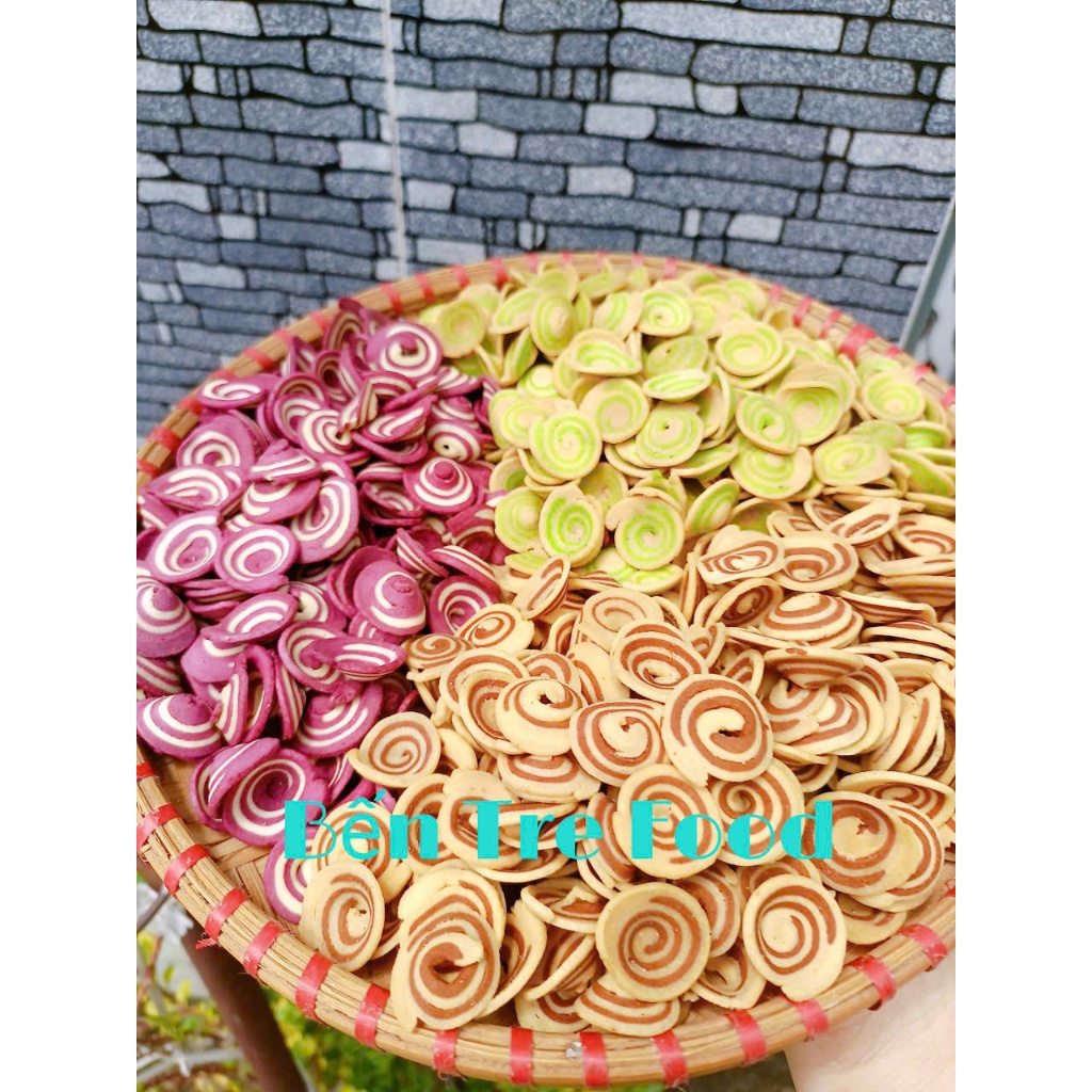 Bánh Tai Nhí Cốt Dừa 3 Vị ( trà xanh-truyền thống-khoai môn)