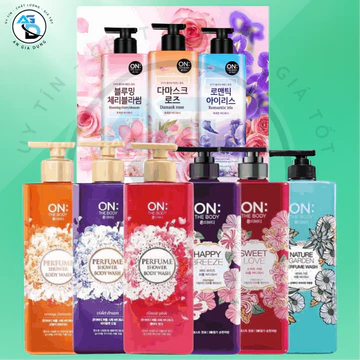 Sữa Tắm Nước Hoa Hàn Quốc ON: The Body, Sữa Tắm Trắng Da Làm Sạch, Sữa Tắm Thơm Lâu- An Gia Dụng