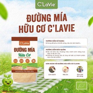 Đường mía hữu cơ C'LaVie Organic Cane Sugar không tinh chế, vùng trồng tại Lào