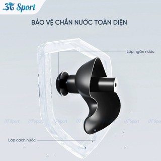 Nút bịt tai bơi lội chống nước xoắn ốc Silicon cao cấp không đau tai ngăn nước tuyệt đối NBT-J10