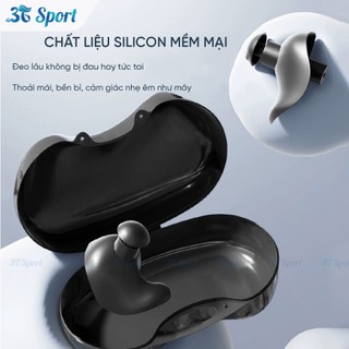 Nút bịt tai bơi lội chống nước xoắn ốc Silicon cao cấp không đau tai ngăn nước tuyệt đối NBT-J10