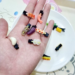 [🔥XƯỞNG SALE SẬP SÀN🔥] Set 5-10c Kẹp Tóc Hình Bánh Bao, Bánh Màn Thầu, Xiên Que Vui Nhộn K316