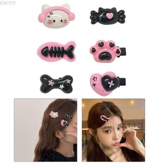 IK Set 5-10c Kẹp Tóc Mèo Mini Dễ Thương Kẹp Tóc Barrettes Cho Nữ Y2K K324