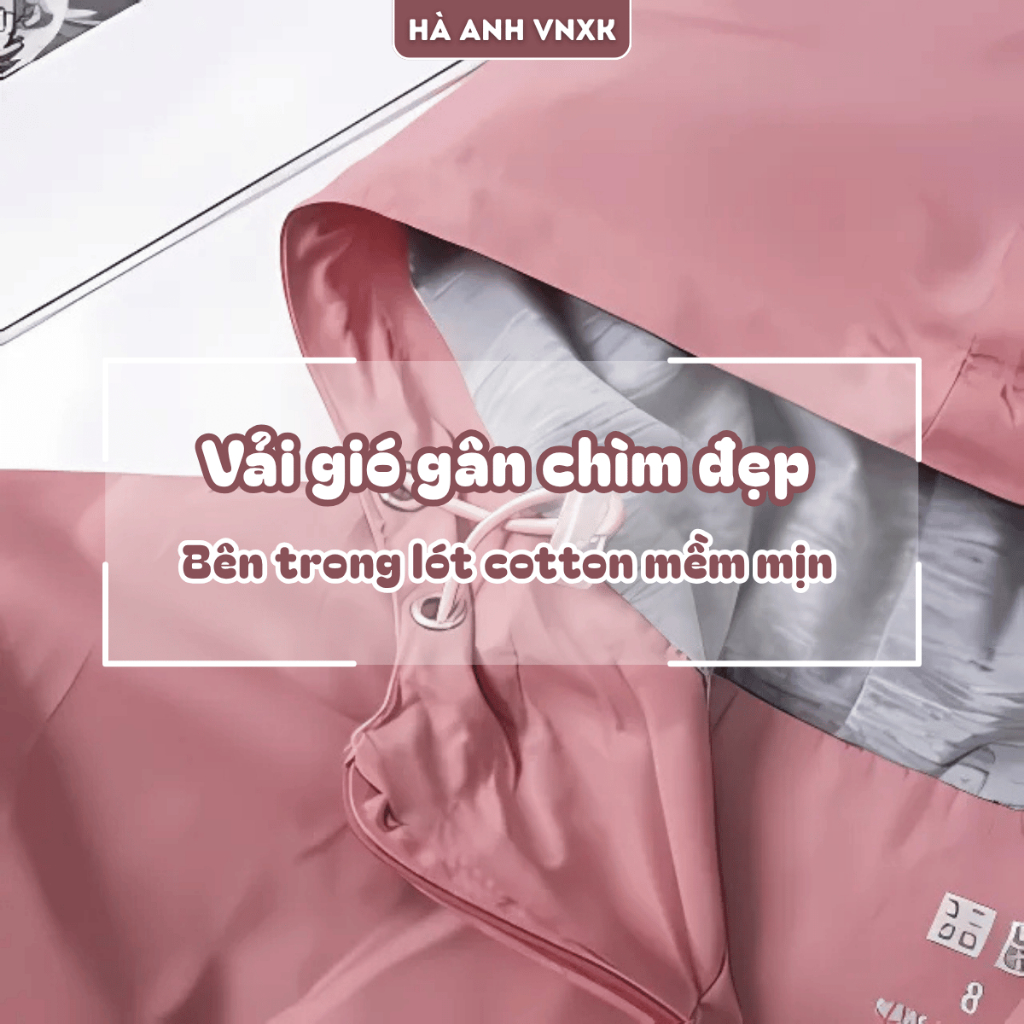 Áo Khoác Gió Cho Bé Nhiều Màu Siêu Xinh Lót Cotton Mềm Mịn Tay Bo Chun Chống Nắng, Chắn Gió