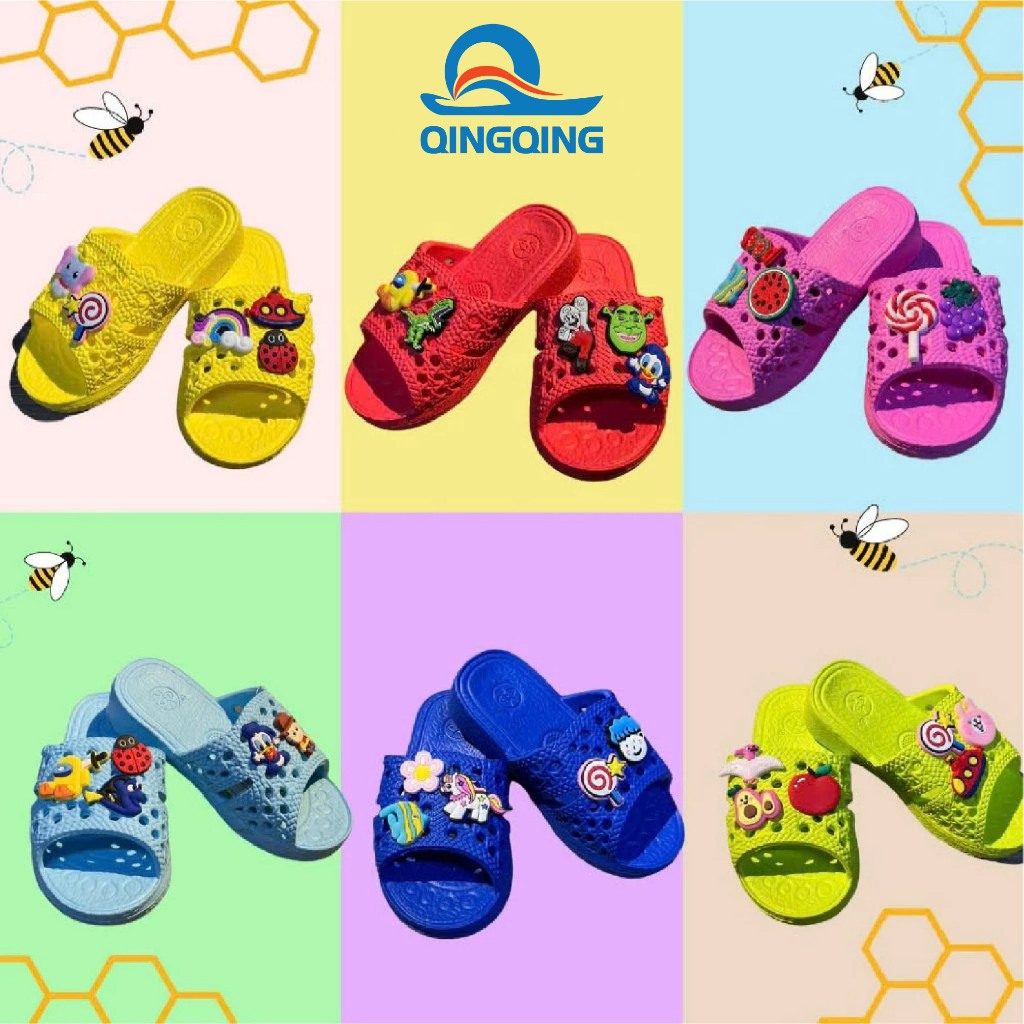 Dép tổ ong,dép tổ ong cho bé kèm sticker(2-6 tuổi)-Hàng Việt Nam-Chất liệu Nhựa EVA siêu nhẹ