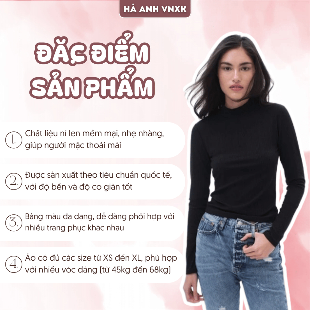 Áo Nỉ Len Giữ Nhiệt 3cm AERO Xuất Xịn Bền Màu Thoải Mái Co Giãn Tốt Giữ Form Dễ Phối Đồ
