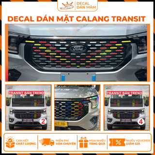 Decal dán mặt calang Ford Transit 2024-2025 - Decal 3M phản quang cao cấp không thấm nước, không phai màu