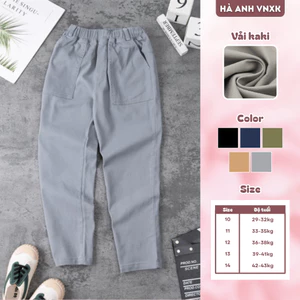 Quần Kaki Bé Trai Unired Dư Xịn Đẹp Co Giãn Thoáng Mát, Đi Học, Đi Chơi