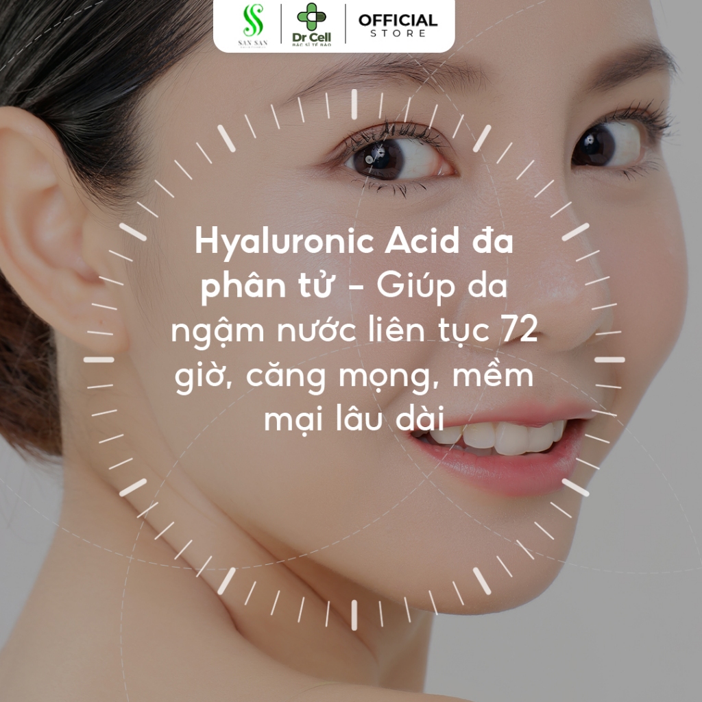 Combo dưỡng sáng mờ thâm Dr Cell gồm kem ngày gsiii, kem đêm collagen rebirth, serum 72h