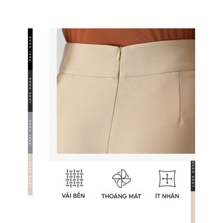 [SALE OFF] Quần âu nữ YODY đai 2 bên sườn, vải Tuytsi mềm mại, thoải mái vận động WCTR25S076