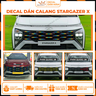 Decal dán mặt Calang Stargazer X - Decal phản quang cao cấp không phai màu không thấm nước