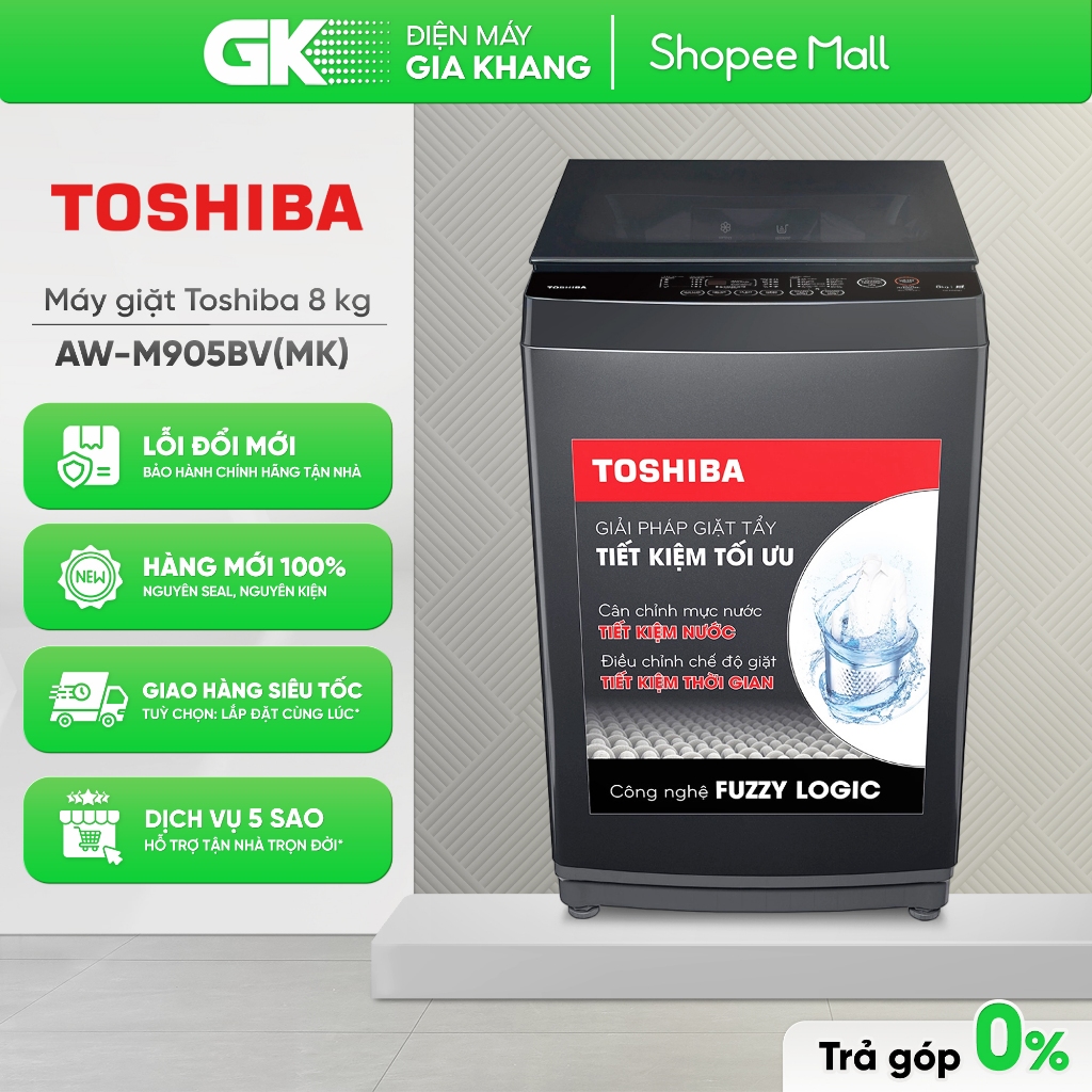 AW-M905BV(MK) | AW-M1000FV(MK) | AW-M1100JV(MK) | AW-DM1100JV(MK) - Máy Giặt TOSHIBA [Freeship HCM] | BigBuy360 - bigbuy360.vn