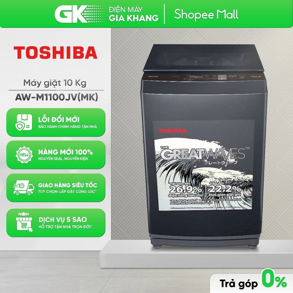 AW-M905BV(MK) | AW-M1000FV(MK) | AW-M1100JV(MK) | AW-DM1100JV(MK) - Máy Giặt TOSHIBA [Freeship HCM] | BigBuy360 - bigbuy360.vn