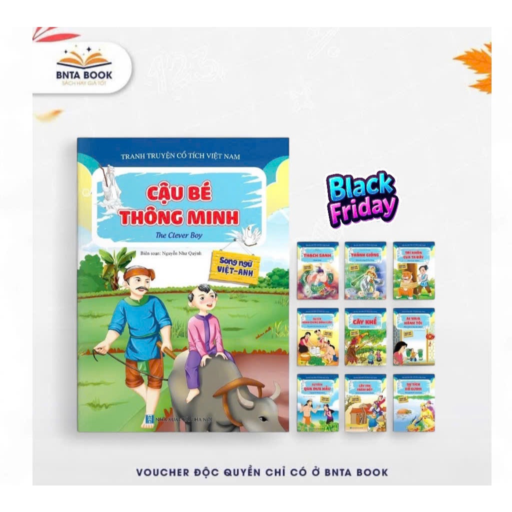 Bộ combo 10 cuốn truyện tranh cổ tích Việt Nam cho bé mẫu giáo