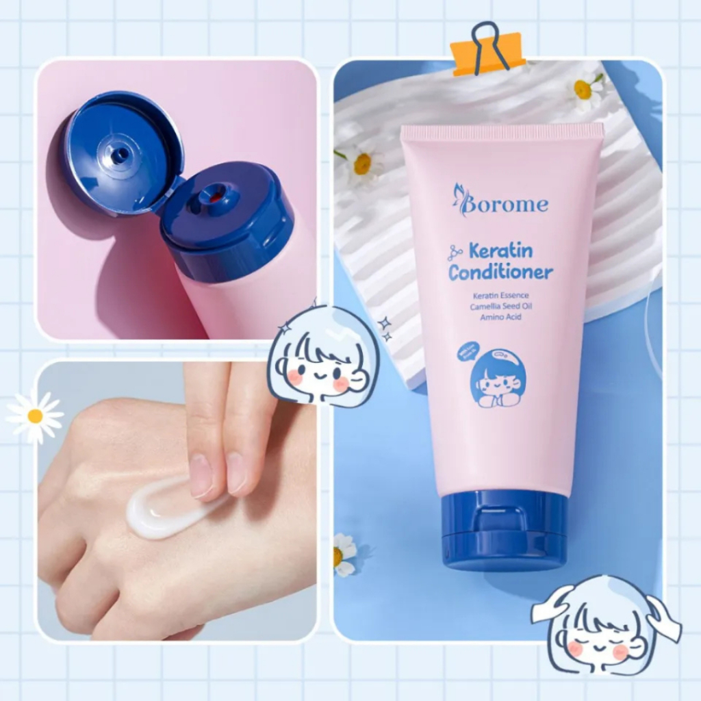 Combo dầu gội + dầu xả + sữa tắm trẻ em Borome công thức dịu nhẹ, an toàn cho bé dung tích 335ml