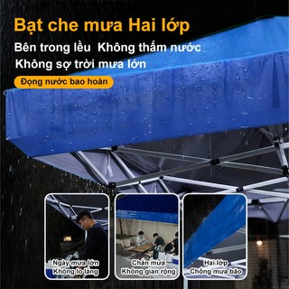 Lều Cắm Trại 4 Góc Chắc Chắn, Chống Gió Mạnh, Chống Mưa To, Chống Nắng Gắt, Siêu Bền, Gấp Gọn Dễ Dựng