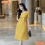 Đầm thiết kế BEMINE cổ vuông dáng chữ A phù hợp đi làm-MT11200